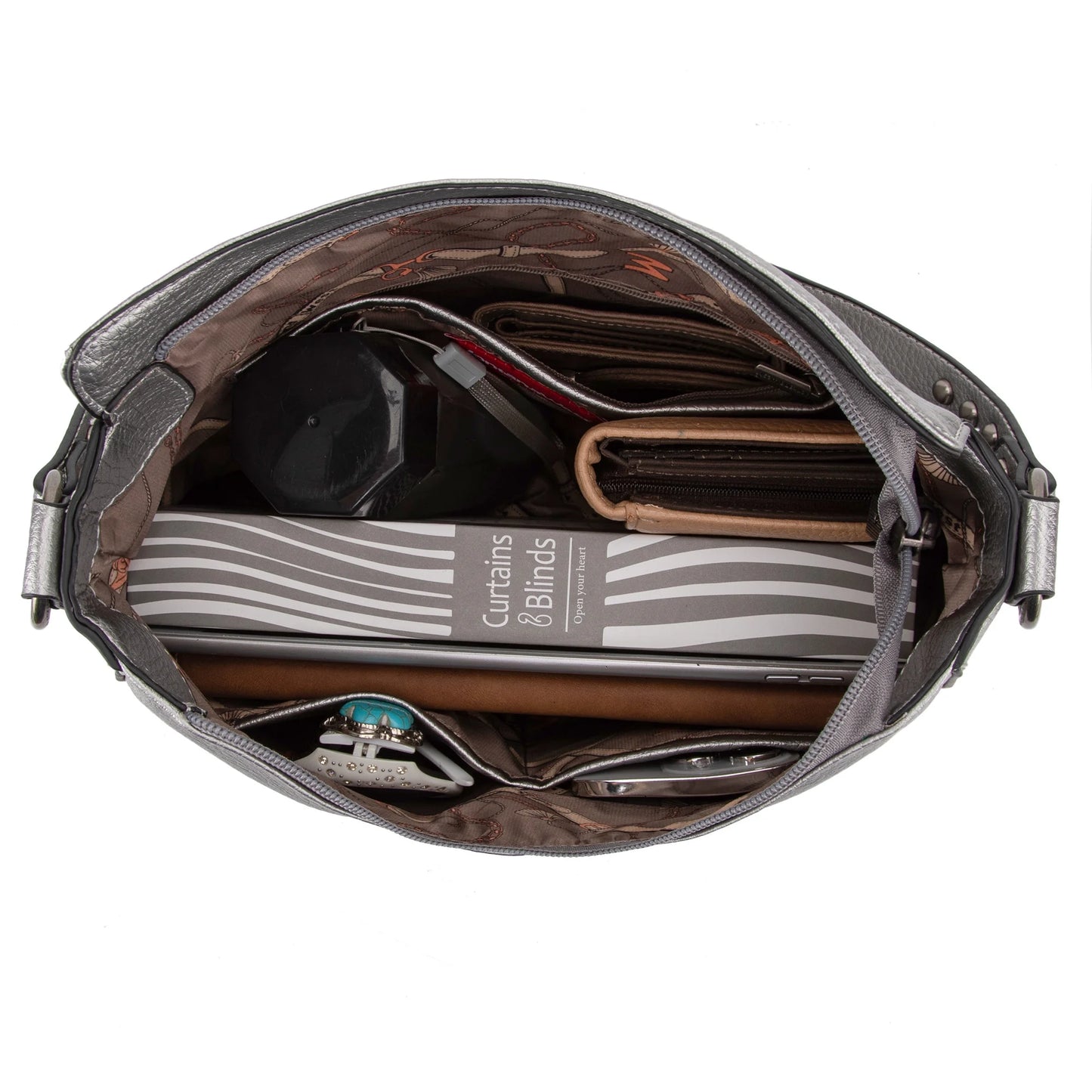 Hobo Bag for Women Crossbody Purse and Handbags Ladies Chic Shoulder Bags, Pearl Silver